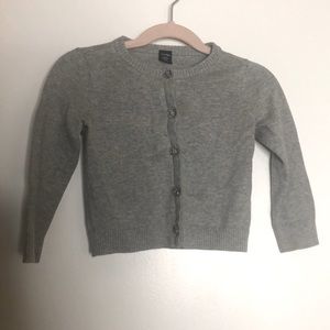 Baby Gap Gray Cardigan Sweater.